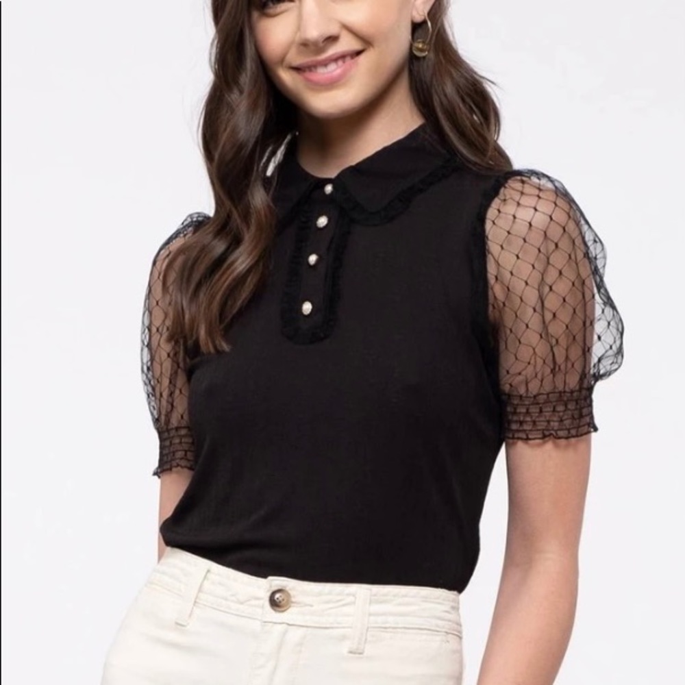 Knit Collared Button up